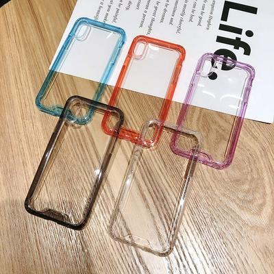 Shockproof Acrylic Transparent Back Cover Protective Case for iPhone X / XS 