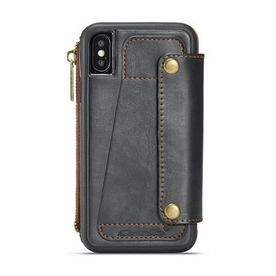 CaseMe 011 Series Card Holder Wallet Style with Stand and Magnetic Flip PU Leather + Detachable TPU Cover Case for iPhone X / XS