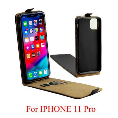 Vertical Flip Sewing Edged PU Leather + Soft TPU with Magnetic Buckle and Card Holder Protective Business Case for Apple iPhone 11 Pro(5.8)