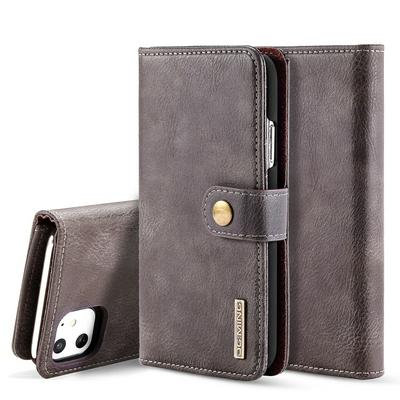 DG.MING Wallet Style PU Leather + Detachable PC Card Holder with Stand and Buckle Case for Apple iPhone 11 Pro(5.8) 