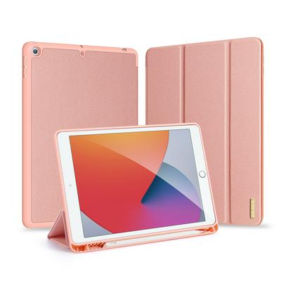 DUX DUCIS DOMO Series Tri-Fold Folding Side Flip Shockproof PU Leather + Soft TPU with Pen Slot and Stand Case for iPad 10.2 (2020)