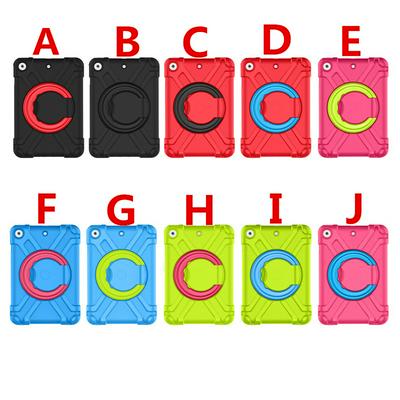 ShockProof Detachable 2 in 1 Silicone + Hard PC Back Cover Case with Rotatable Stand for iPad Mini 5 / Mini 2019 