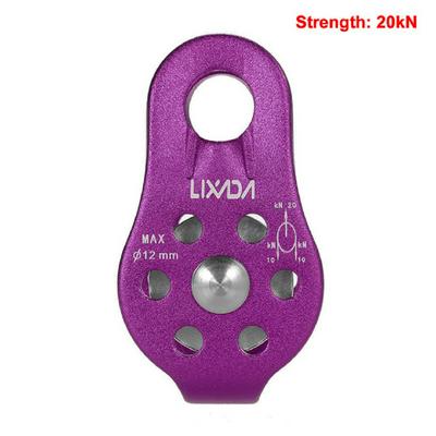 Lixada 30/32KN Breaking Trolley Pulley Outdoor Rock Ice Workload Load Rescue Cable Trolley Speed Pulley Climbing Equipment