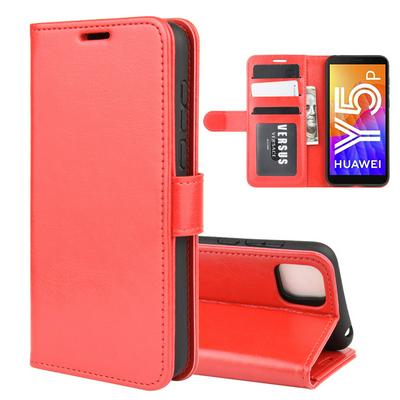 R64 Pattern Single Fold Edge Side Flip Shockproof PU Leather + Soft TPU Picture Frame Magnetic Buckle with Stand and Card Slots Wallet Case for Huawei Y5p / Honor 9S