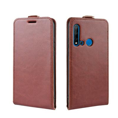 R64 Pattern Single Fold Edge Up and Down Vertical Flip PU Leather + Soft TPU with Card Slot and Magnetic Buckle Protective Case for Huawei nova 5i 