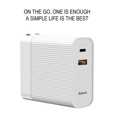 BASEUS BS-CHT901 2-in-1 5000mAh 15W Type-C+USB Dual Output Travel Charger and Power Bank 