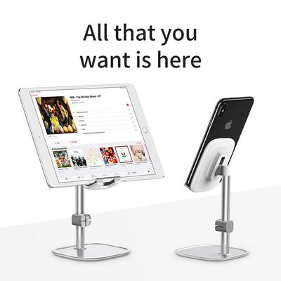 Baseus Mobile Phone Holder iPad Samsung Tab Anti-slip Adjustable Metal Desktop Phone Stand Tablet Support