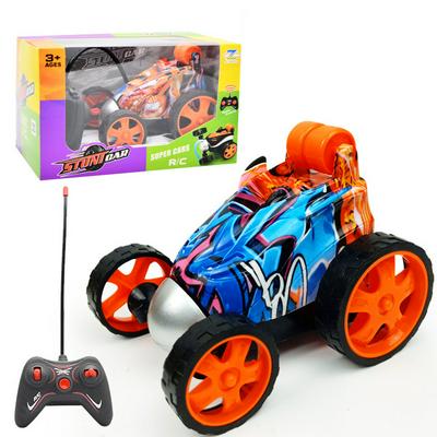 Remote Control Car, 2.4GHz Stunt Racing Car with Rotary Front Wheels - Printed