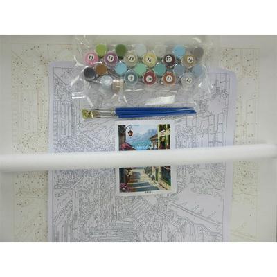 50x40 Frameless Paint by Numbers Leisure Street Scene Acrylic Painting for Home Decoration