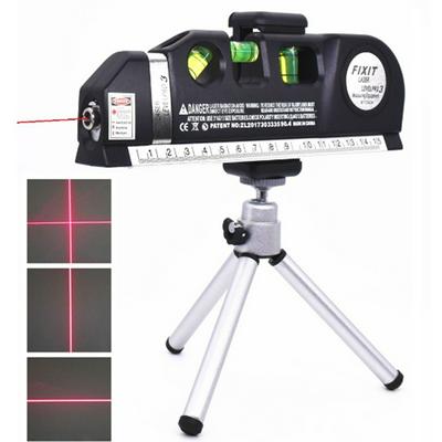 4 in 1 Infrared Laser Level Cross Line Laser Tape with 2.5 m Tape Measure multifunction laser level tool