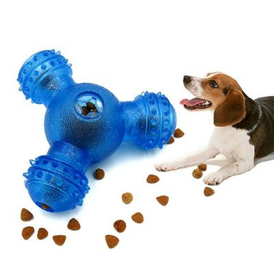 Dog Treat Ball Interactive Toys Pet Food Treat Feeder Cat Dog Cleaning Molar Feeding Toys for Pet Dogs Puppy Cat