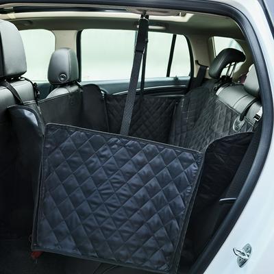 Dog Car Seat Covers Scratch-resistant Waterproof Seat Cover with Flaps and Fastening Belts