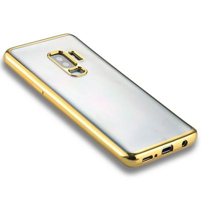 Electroplated Shockproof Transparent Soft TPU Back Cover Case for Samsung Galaxy S9 