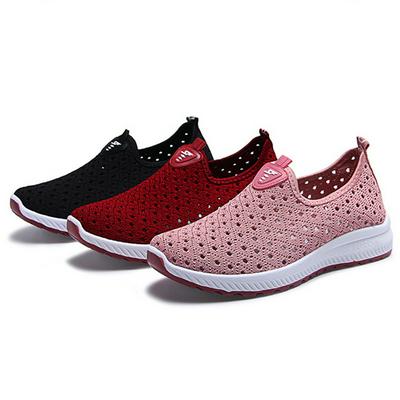 Flying Woven Mesh Hollow Shoes Sports Running Ultralight Shoes Comfortable Breathable 
