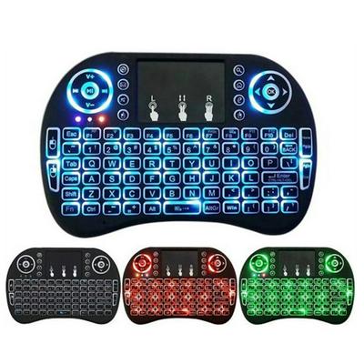 i8 Mini Wireless Keyboard 2.4G Color Backlit Air Mouse Touchpad Russian Spanish For Android TV Box Xbox Smart TV PC PS3/PS4 HTPC