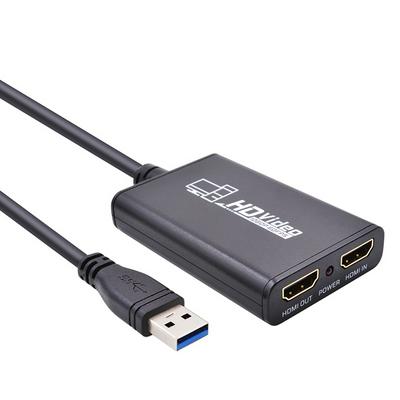 1080P HD Video Game Capture USB 3.0 Video Converter Dual HDMI Output Live Streaming for XBOX One PS4 MAC Plug and Play