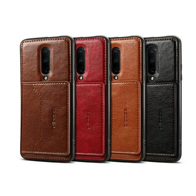 OnePlus 7 Pro TPU + PC + PU Crazy Horse Texture Protective Case with Holder & Card Slots for OnePlus 7 Pro Phone Case