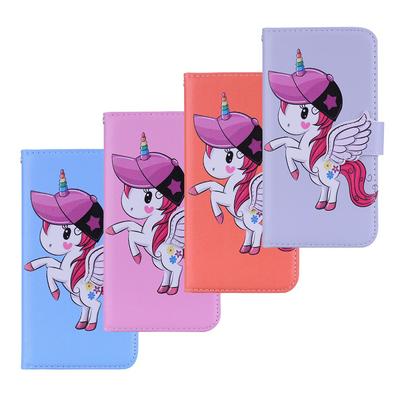 Pegasus Unicorn Pattern with Makeup Mirror PU Leather + Soft TPU with Stand Support and Card Holder and Wallet Slots Protective Case for iPhone XR 6.1