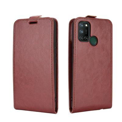 Solid Color Up and Down Flip Scratch Resistant PU Leather Wallet Phone Case for Oppo Realme 7i