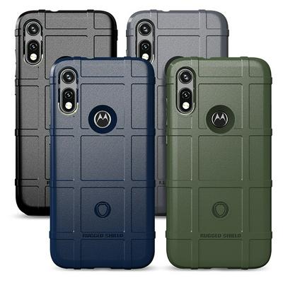 Shield Protective Series Military-grade Anti-fall Shockproof Back Cover Type Soft TPU Phone Case for Motorola Moto E(2020)