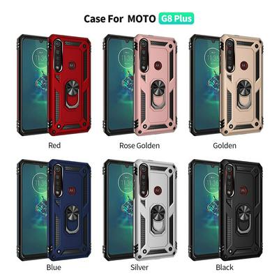 Hybrid PC TPU Kickstand Shell Armor Phone Casing for Moto G8 Plus