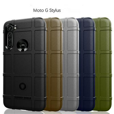 Rugged Shield Frosted Four Corners Airbag Design Non-Slip Soft TPU Back Cover Case for Motorola Moto G Stylus