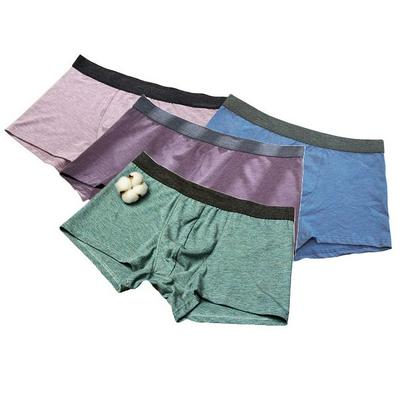 Men's Breathable U Pouch Briefs Cellulose Fiber Cotton Underpants - Blue, Purple, Brown, Green