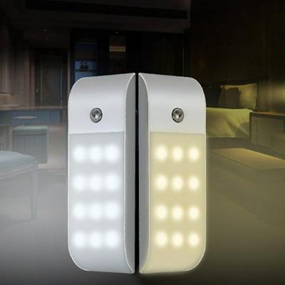 Motion Sensor Night Light 12 LED Rechargeable Magnetic Lamp for Wardrobe Cabinet Kitchen 