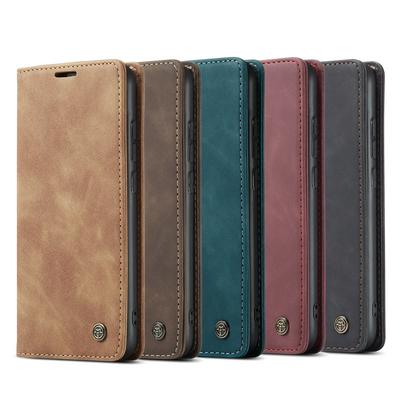 CaseMe 013 Series Card Holder Wallet with Stand Support and Magnetic Flip PU Leather + TPU Cover Case for Xiaomi Redmi Note 8 