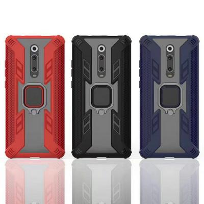 Iron Warrior Shockproof PC + TPU Protective Case for Xiaomi Redmi K20 / K20 Pro/ Mi 9T / Mi 9T Pro , with Ring Holder