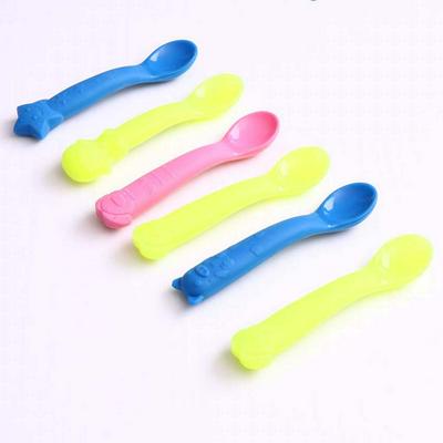 Training Spoon Baby Feeding Soft Head Spoon Baby Food Silicone Nursing Spoon 