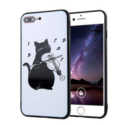 Relief Pattern Shockproof Anti-Scratch Soft TPU Back Cover Protective Case for iPhone 7 Plus / 8 Plus