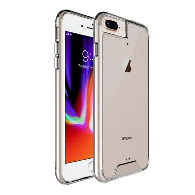 Transparent Space Shell Anti-drop Soft TPU+PC Back Cover Mobile Phone Protective Case for iPhone 7 Plus / 8 Plus