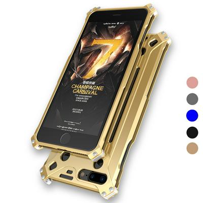 Ginmic Arbitrary Series Armor Detachable 2 in 1 Metal Aluminum Back Cover Case for iPhone 7 / 8