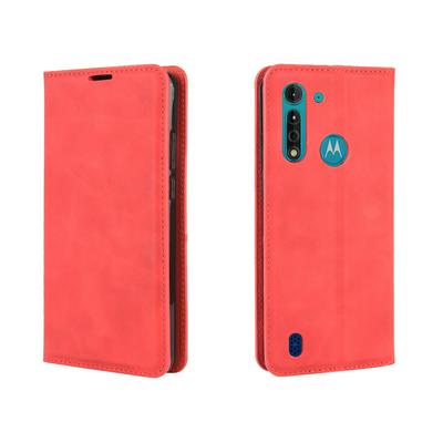 Pair Suck Left and Right Open Scratch Resistant PU Leather Phone Cover with Stand and Card Slots for Motorola Moto G8 Power Lite