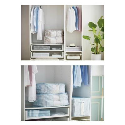 MOHO & HOME Oxford Fabric Dust-Proof Washable Organizer Storage Bag with Zipper and Handles for Comforters Blanket Clothes Quilts 