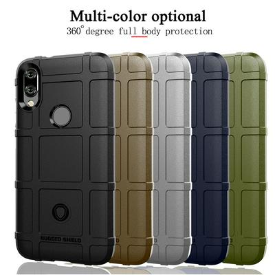 Rugged Shield Frosted Four Corners Airbag Design Non-Slip Soft TPU Back Cover Case for Xiaomi Mi Play / Redmi 7 Pro