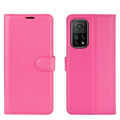 Solid Color Side Flip Scratch Resistant PU Leather + TPU Wallet Phone Case with Stand and Card Slots for Xiaomi Mi 10T 5G
