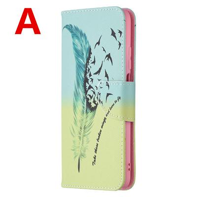 Explosive Style Color Painted Side Flip Scratch Resistant PU Leather Wallet Phone Case with Stand for Xiaomi Poco M3