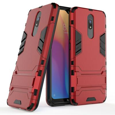 Iron Man Armor Creative Anti-Fall 3 in 1 Detachable Hard PC + Soft TPU with Invisible Stand Back Cover Case for Xiaomi Redmi 8A / Redmi 8