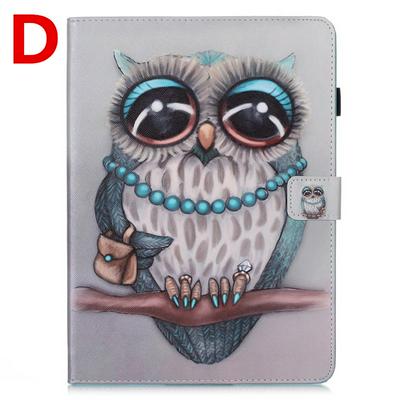 Colored Painting Tablet Cover Shockproof Side Flip PU Leather + Soft TPU Wallet Case for iPad Pro 11(2020)