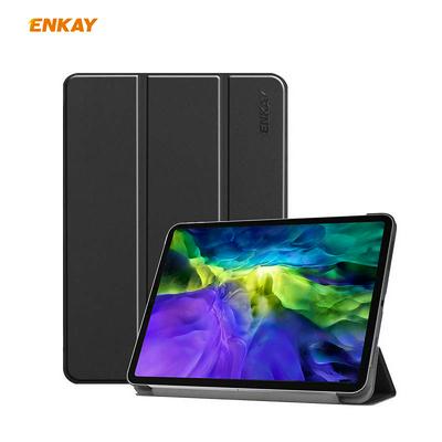 ENKAY ENK-8001 Advanced PU Tri-fold Custer Pattern + Plastic Bottom Shell with Bracket Intelligent Sleep Protection Cover for iPad Pro 11(2020)