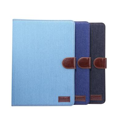 Denim Side Flip Shockproof PU Leather + Hard PC Card Slots Picture Frame with Magnetic Buckle and Stand Case for iPad Pro 11 (2020)