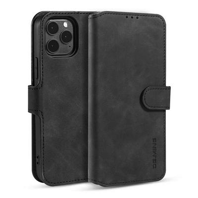 For iPhone 12/12 Pro(6.1) Retro Pattern Scratch Resistant Magnetic Buckle Flip Leather Case with Card Slot & Stand Function