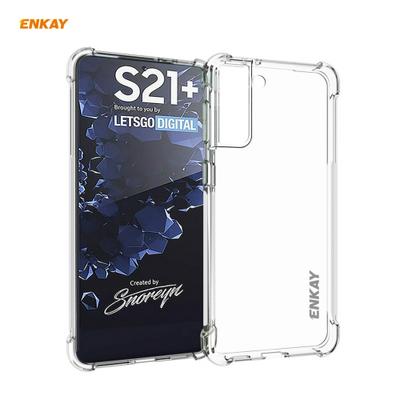 For Samsung Galaxy S21+ 5G Hat-Prince ENKAY Four Corner Airbag TPU Shockproof Case Soft Anti-slip Cover