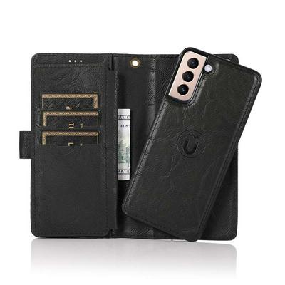 For Samsung Galaxy S21+ 5G Retro Pattern Nine Card Split Zipper Wallet Style Flip Leather Case with Card Slot & Stand Function