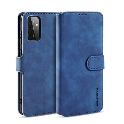 For Samsung Galaxy A72 5G Retro Pattern Scratch Resistant Magnetic Buckle Flip Leather Case with Card Slot & Stand Function