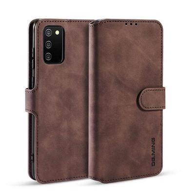For Samsung Galaxy A02s European Version Retro Pattern Scratch Resistant Magnetic Buckle Flip Leather Case with Card Slot & Stand Function