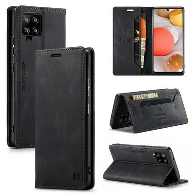 For Samsung Galaxy A42 5G Retro Frosted Soft Leather + TPU Bottom Shell Flip Wallet Case with Card Slot & Stand Function