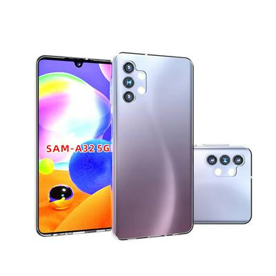 Ultra Slim Detachable Frosted Transparent Anti-Fingerprint Yellowing-Resistant Hard PC + Soft TPU Frame Back Clear Cover Case for Samsung Galaxy A32 SG